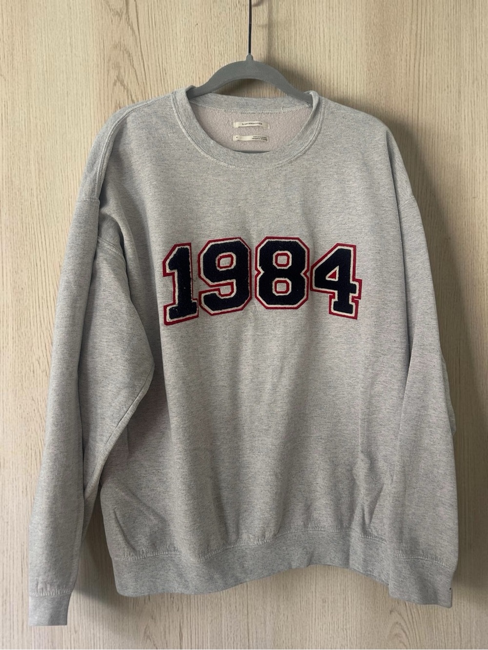 Grey '1984' Crewneck Sweatshirt - Anthropologie
